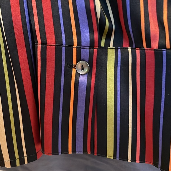 Beautiful Talbots stretch silk multi colored blouse. - Picture 4 of 4